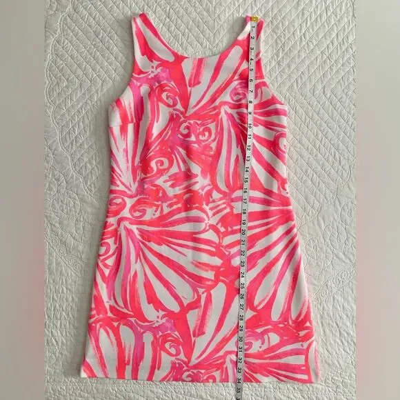 Lilly Pulitzer Callie Shift Dress Pink Sun Ray Shimmy Shimmy Women’s Small - Picture 5 of 12